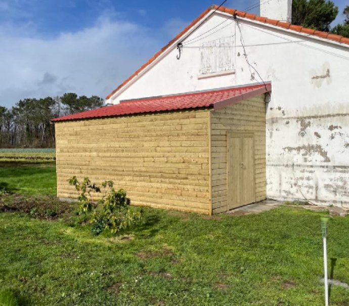 Abri de jardin en bois 1 pente
